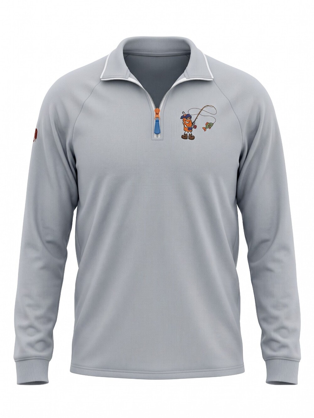 Devon & Jones Light Blue Quarter-Zip Pullover Fishing Athleisure Athletic XL